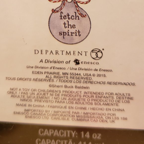 Department 56 Black Mutt Mug - Fetch the Spirit🎄 - Picture 5 of 7